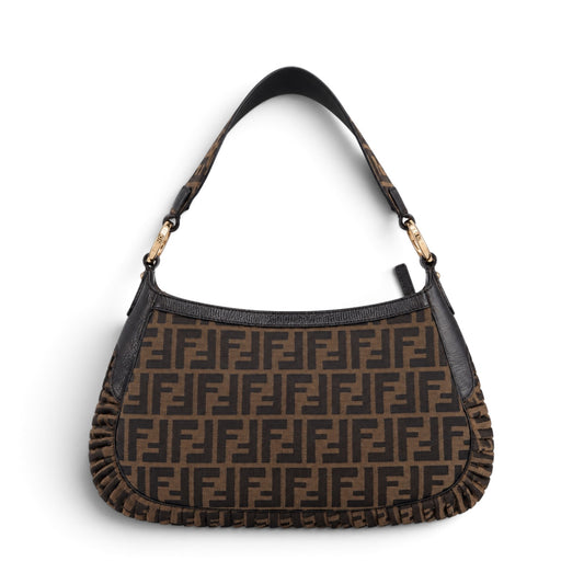 Fendi Zucca Canvas Mille Feuille Hobo