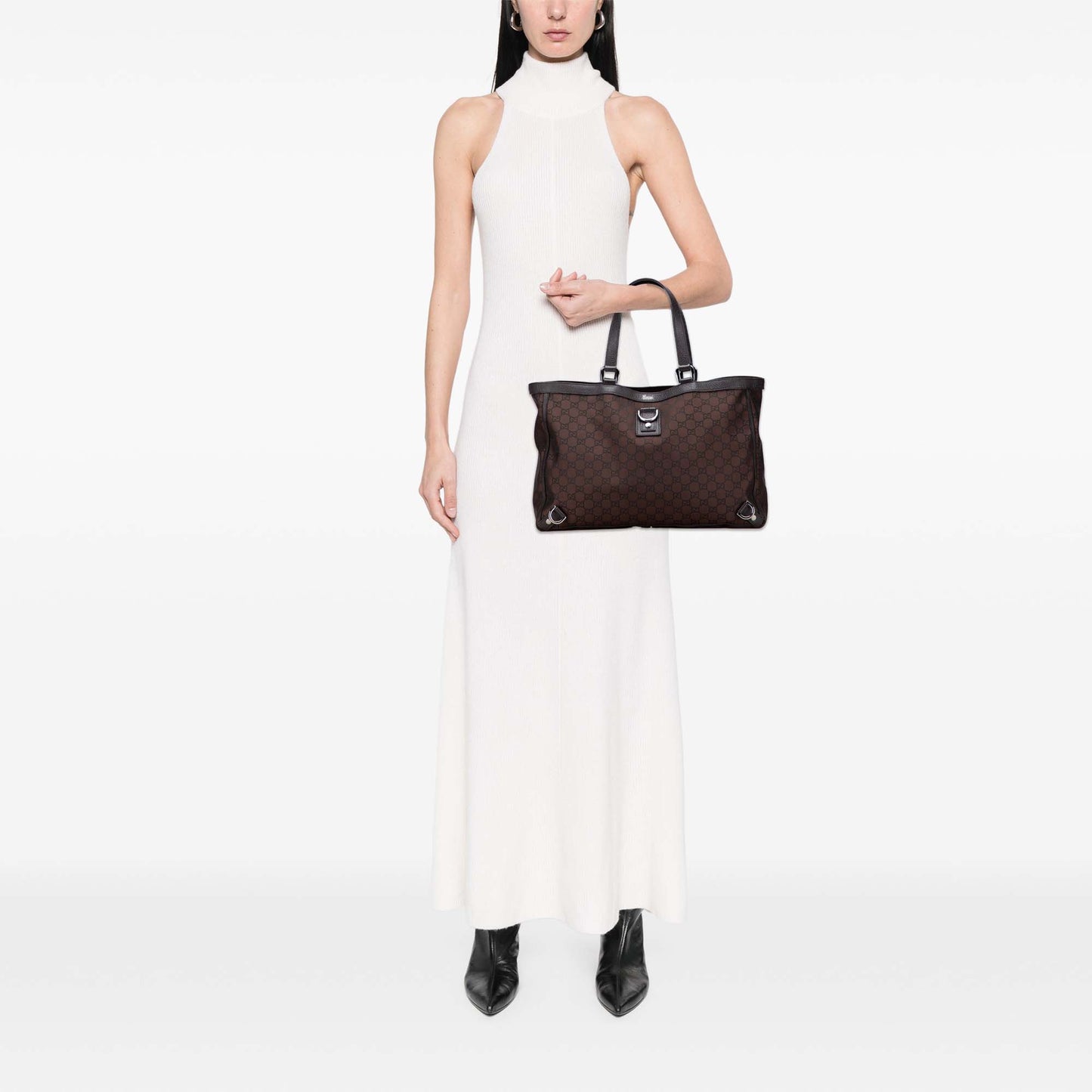 Gucci GG Nylon Abbey D Ring Tote