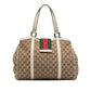 Gucci GG Canvas Web New Ladies Tote