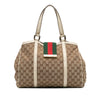 Gucci GG Canvas Web New Ladies Tote