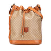 Celine Macadam Coated Canvas Drawstring Bucket Bag