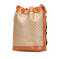 Celine Macadam Coated Canvas Drawstring Bucket Bag