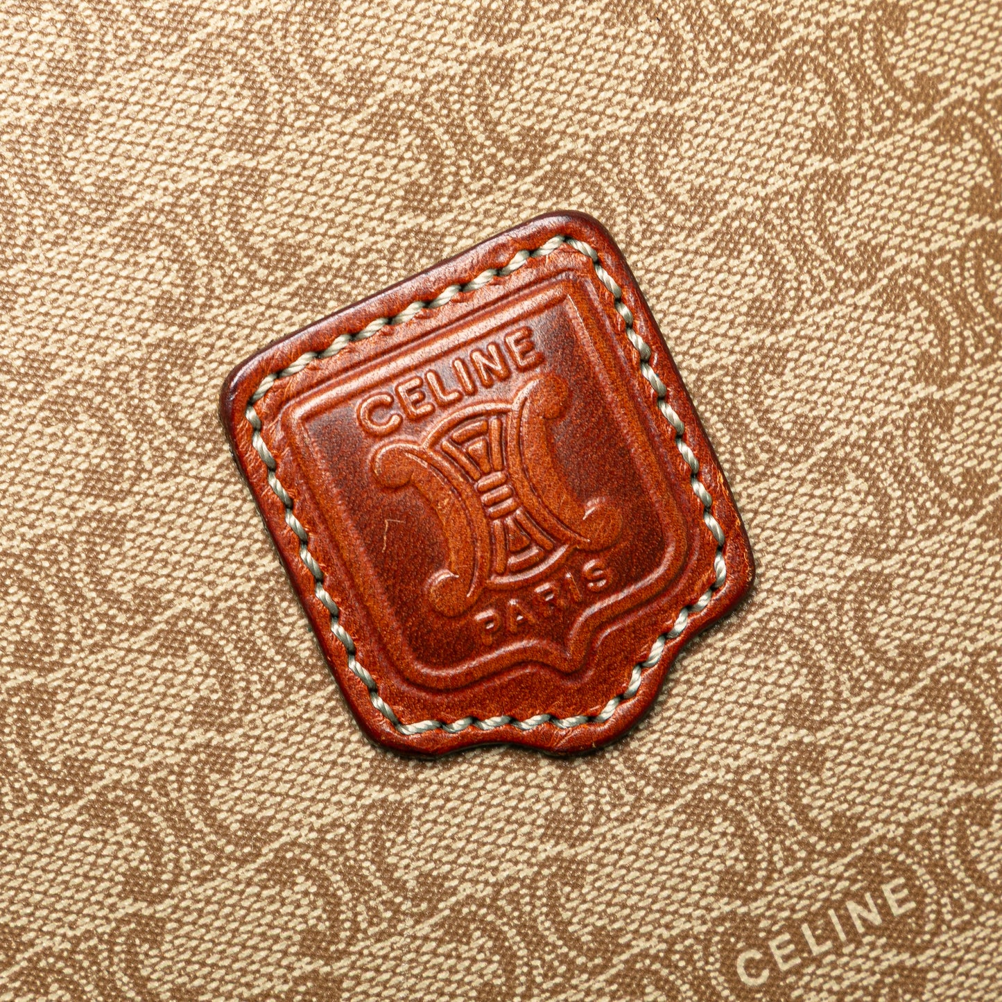 Celine Macadam Coated Canvas Drawstring Bucket Bag