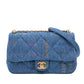Chanel Medium Quilted Denim Mood Flap