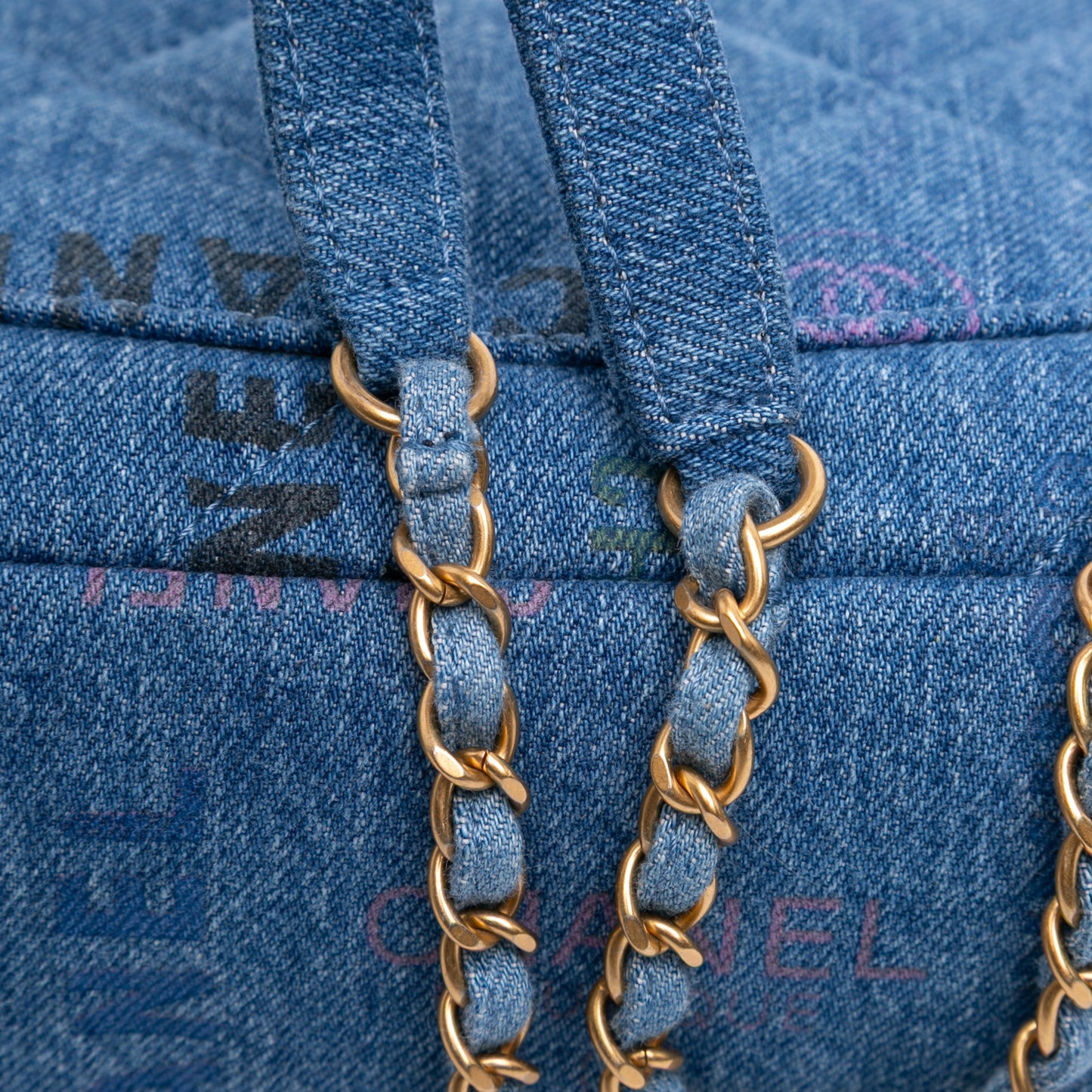 Chanel Medium Quilted Denim Mood Flap