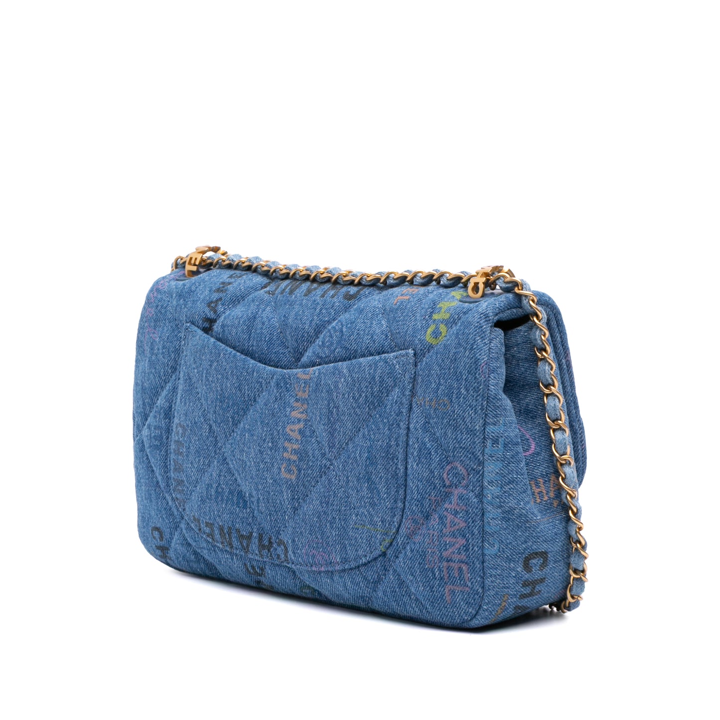 Chanel Medium Quilted Denim Mood Flap