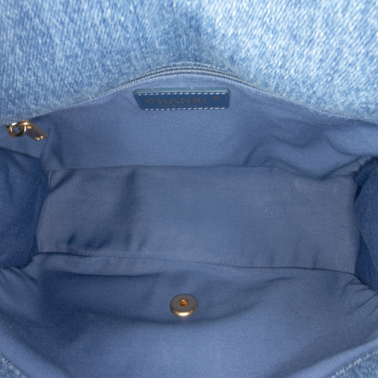 Chanel Medium Quilted Denim Mood Flap