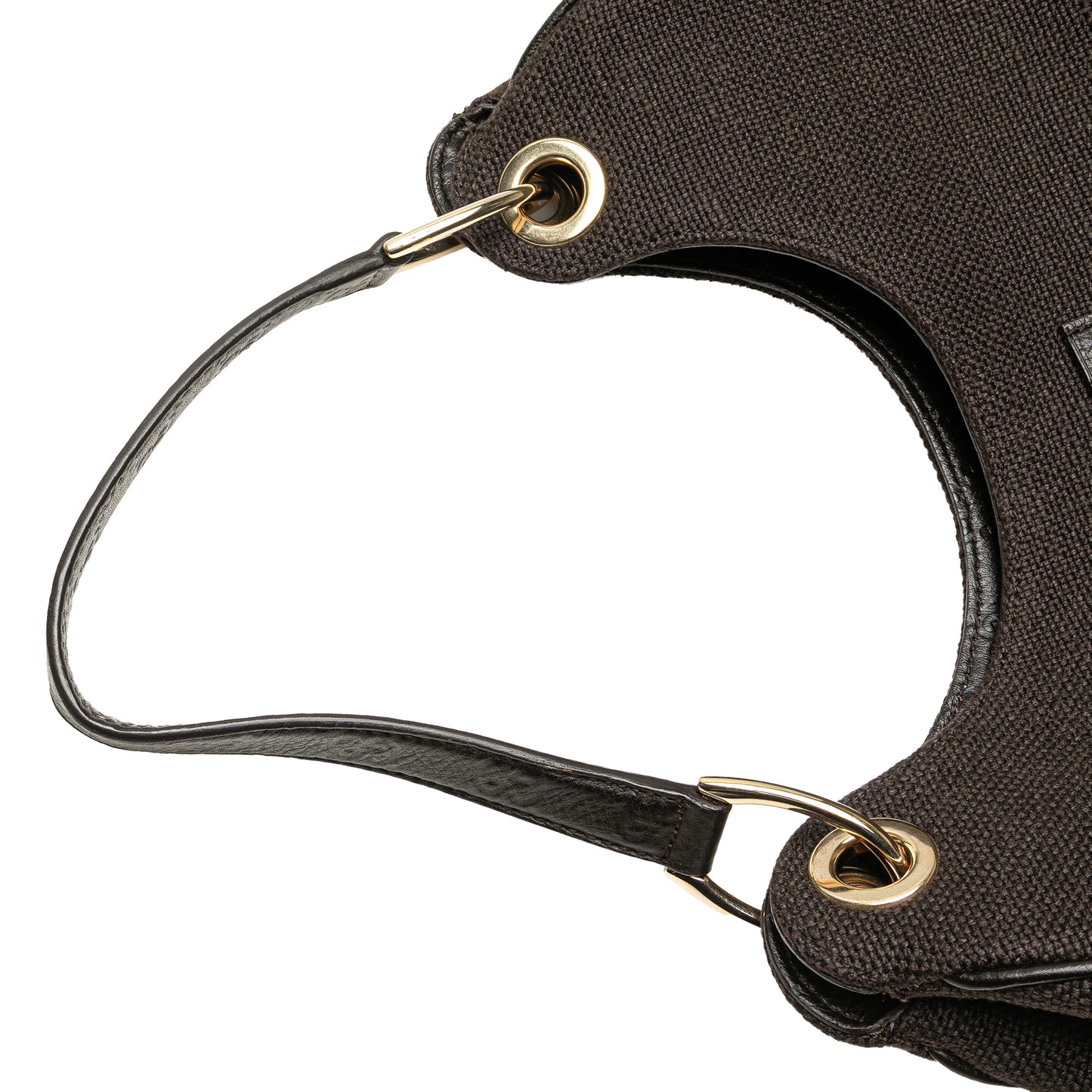 Gucci Guccissima Trimmed Canvas Shoulder Bag