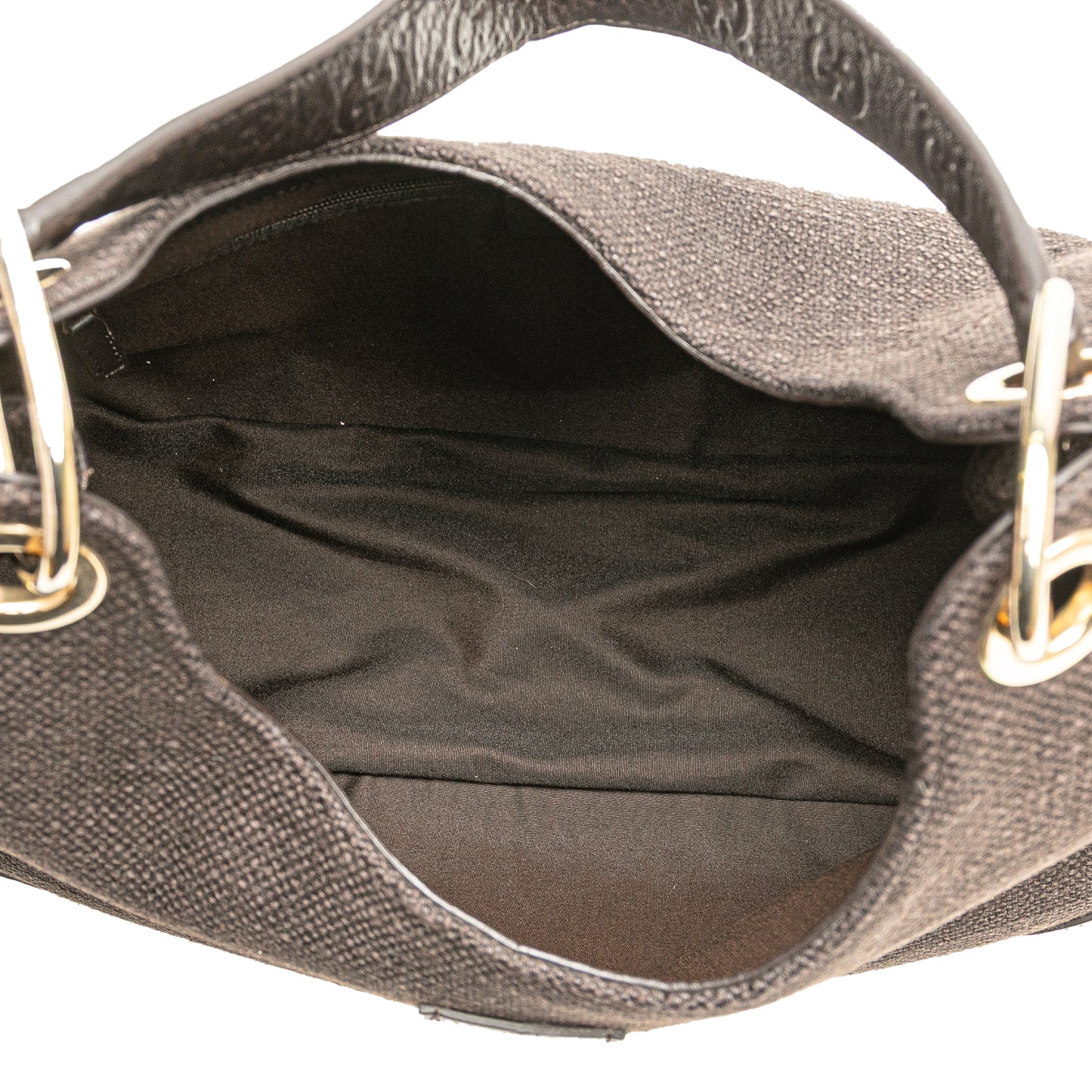 Gucci Guccissima Trimmed Canvas Shoulder Bag