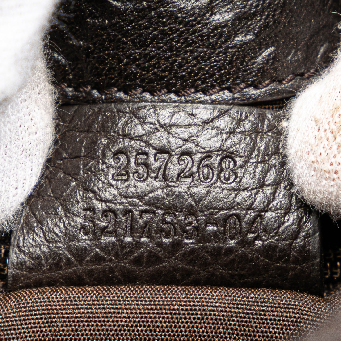 Gucci Guccissima Trimmed Canvas Shoulder Bag