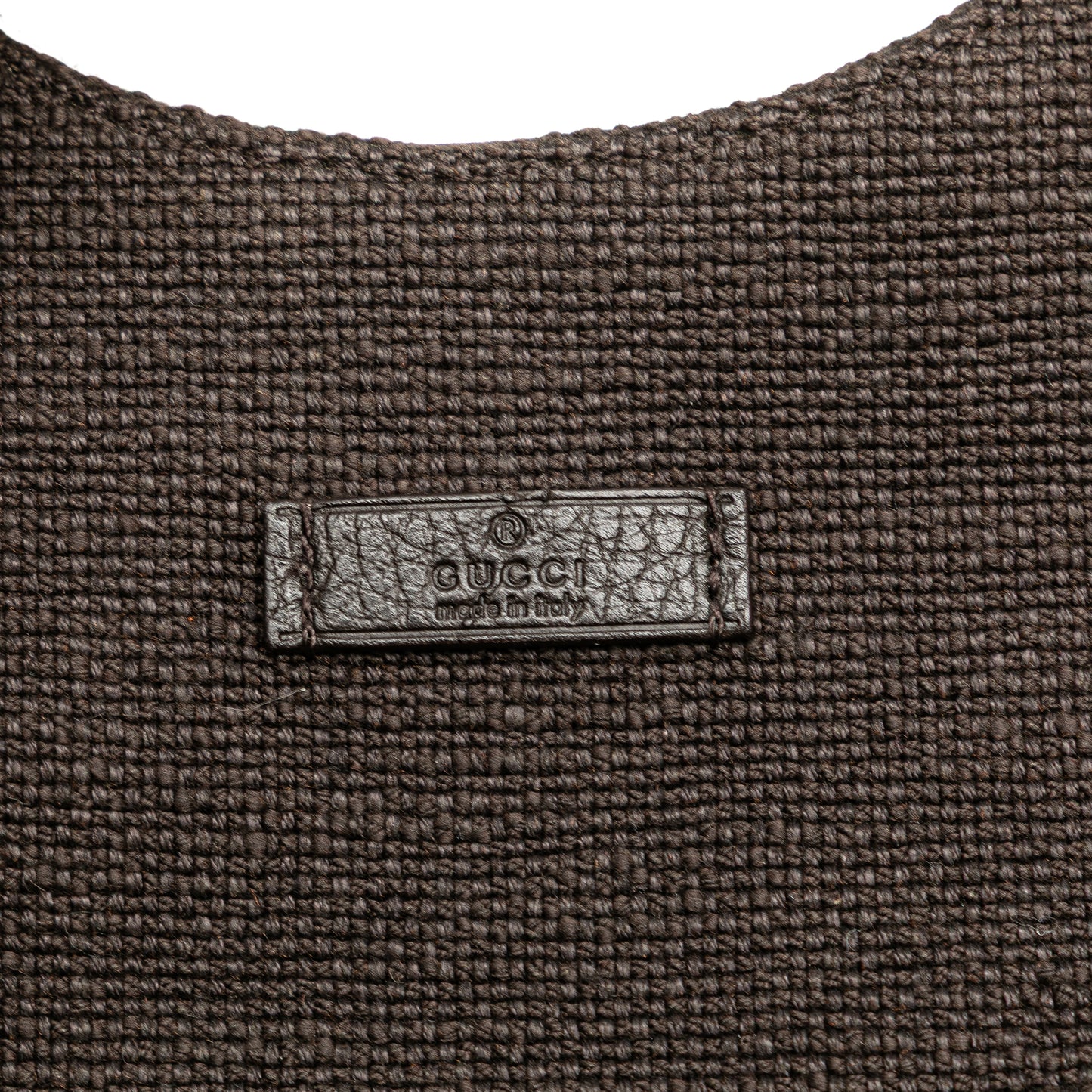 Gucci Guccissima Trimmed Canvas Shoulder Bag