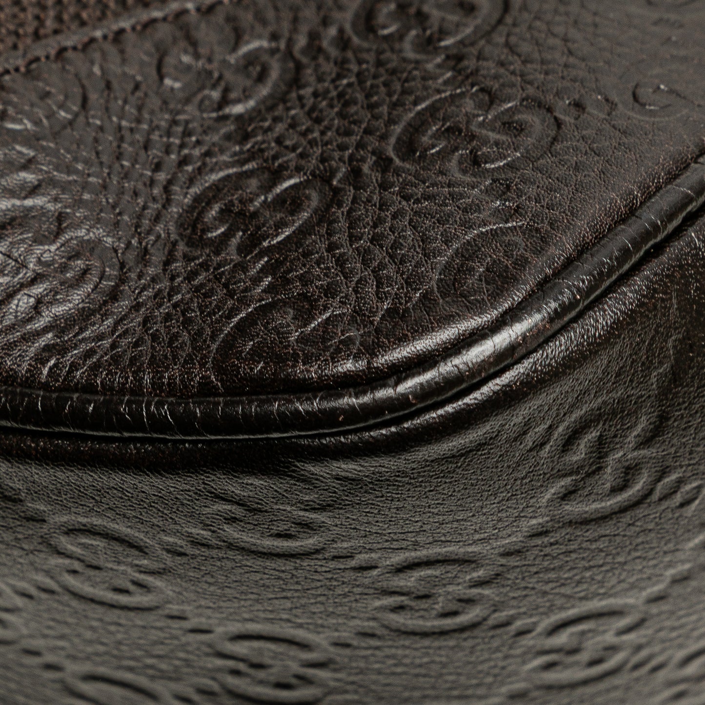 Gucci Guccissima Trimmed Canvas Shoulder Bag