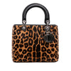 Dior Medium Pony Hair Leopard Print Lady Dior