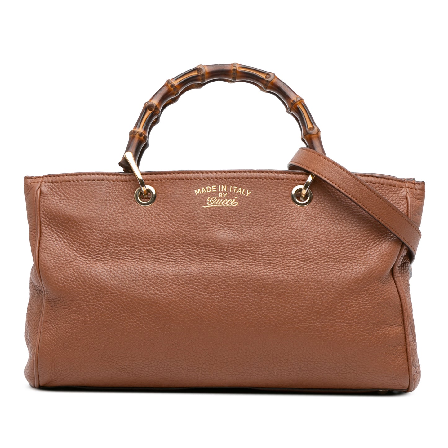 Gucci Medium Calfskin Bamboo Shopper Satchel