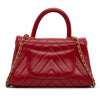 Chanel Small Lambskin Chevron Coco Top Handle Bag