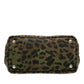 Prada Small Leopard Print Canvas Canapa Satchel