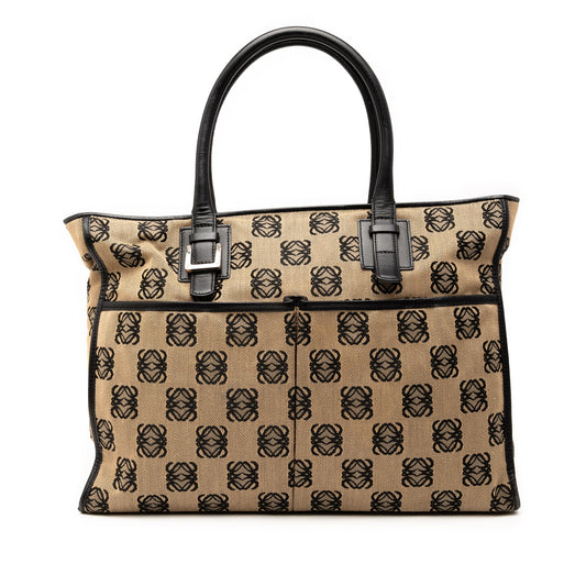 Loewe Anagram Canvas Repeat Tote