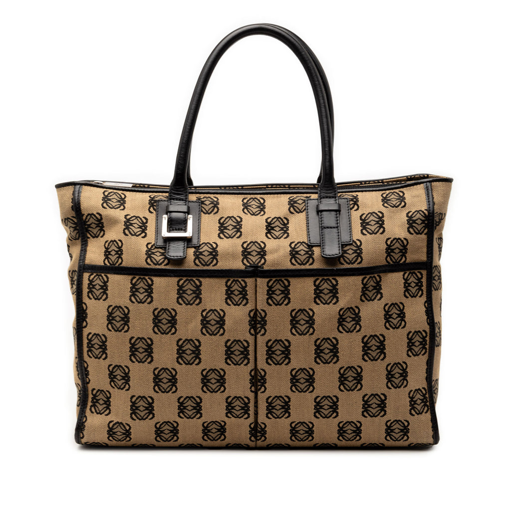 Loewe Anagram Canvas Repeat Tote