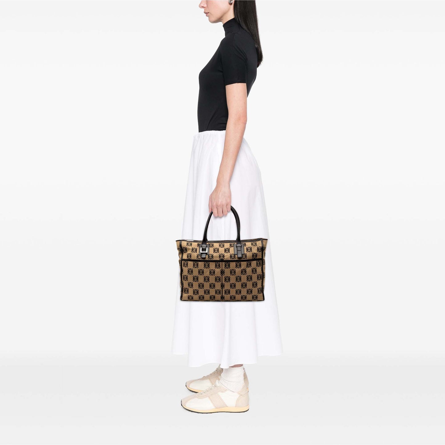 Loewe Anagram Canvas Repeat Tote