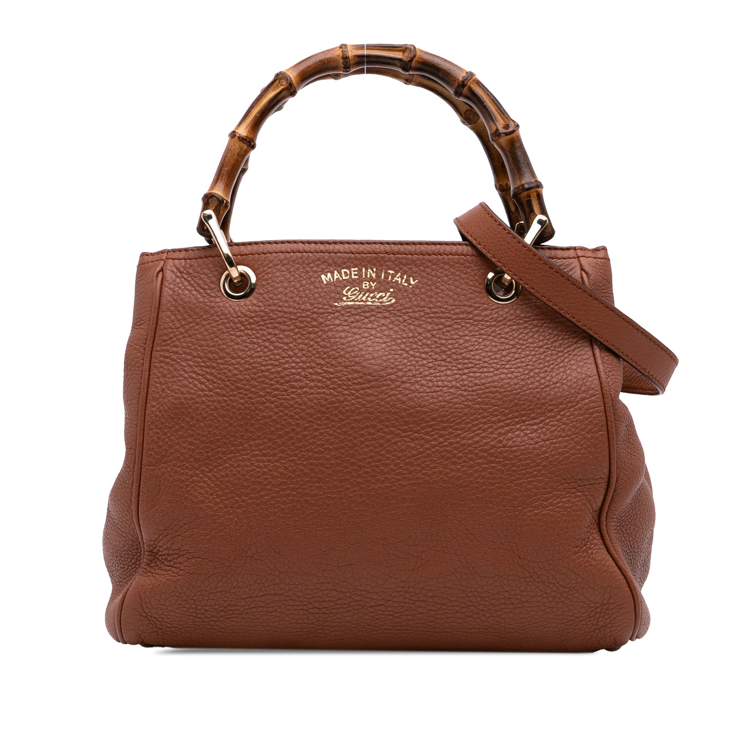 Gucci Small Calfskin Bamboo Shopper Satchel