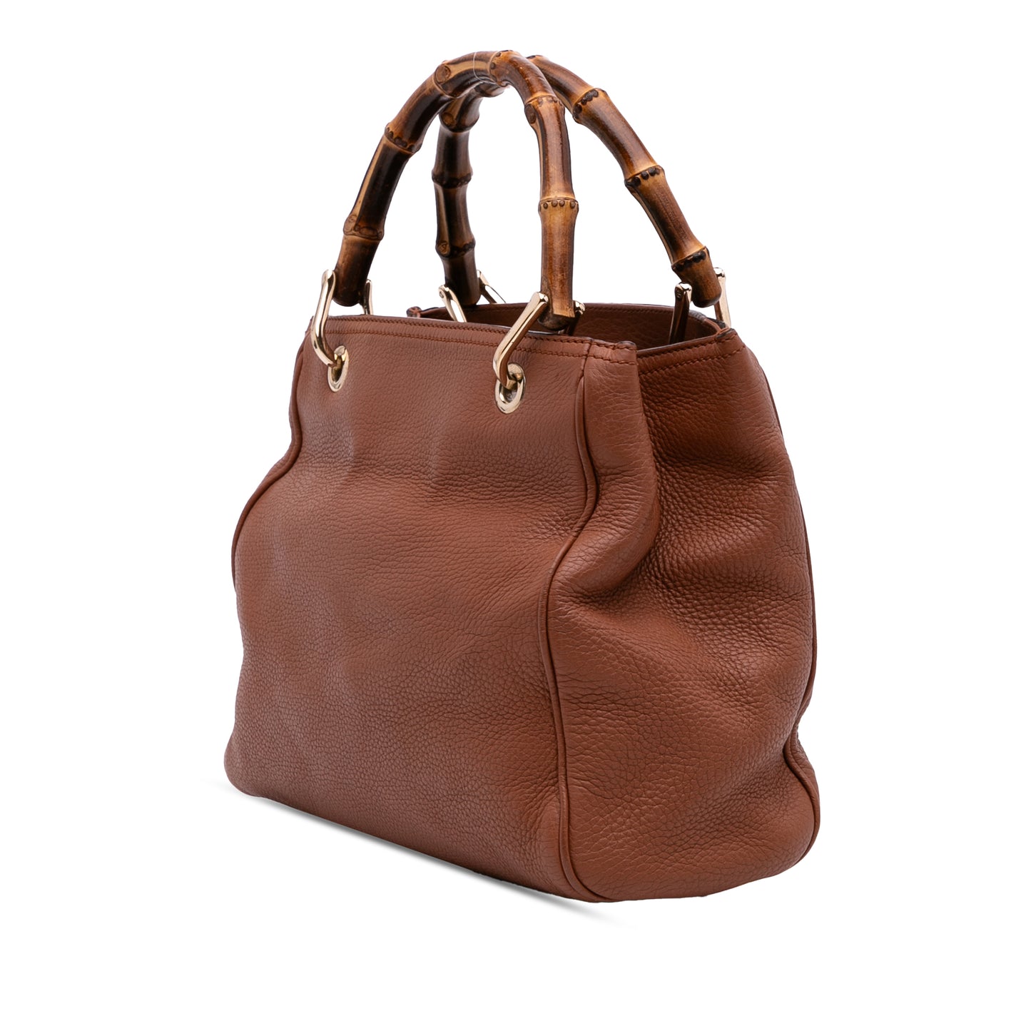 Gucci Small Calfskin Bamboo Shopper Satchel