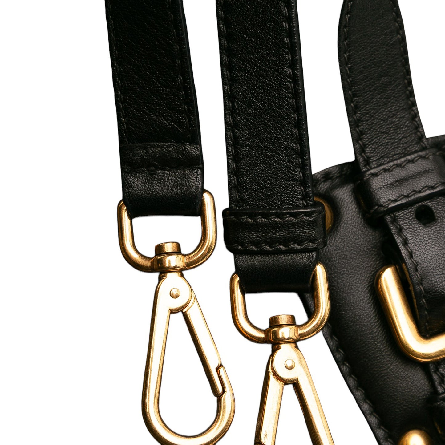 Prada Bicolor Nappa Gaufre Double Zip Satchel