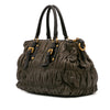 Prada Bicolor Nappa Gaufre Double Zip Satchel