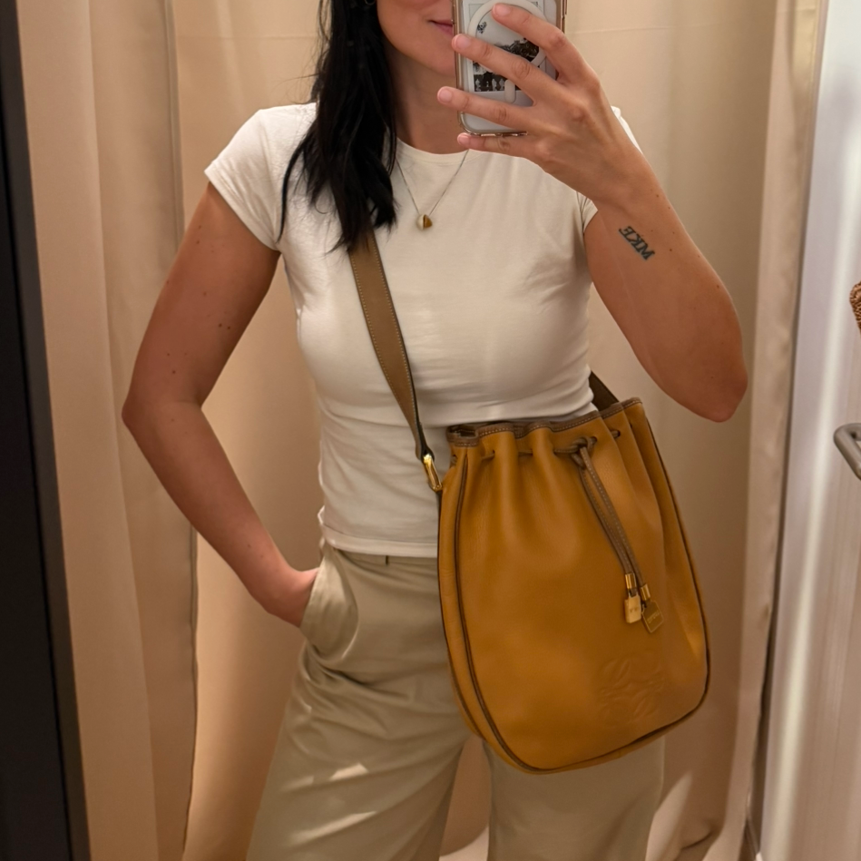 Loewe Vintage Leather Bucket Bag