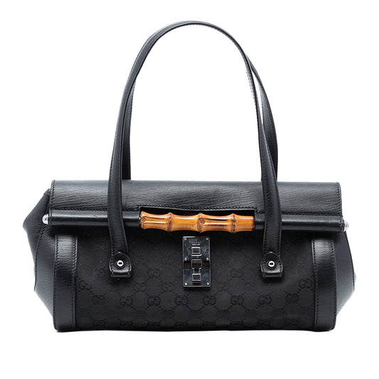 Gucci GG Canvas Bamboo Bullet Shoulder Bag