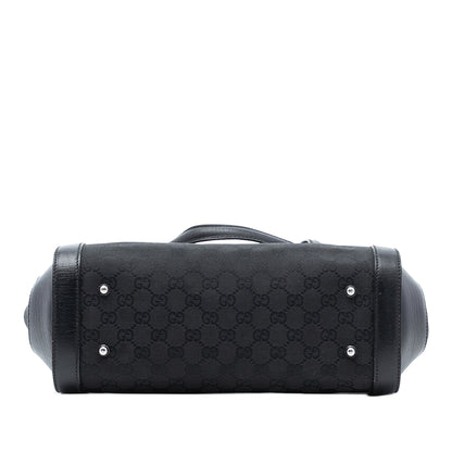 Gucci GG Canvas Bamboo Bullet Shoulder Bag