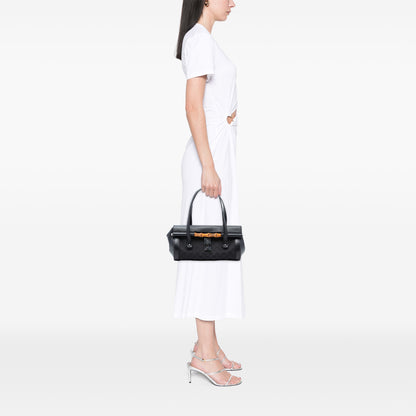Gucci GG Canvas Bamboo Bullet Shoulder Bag