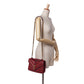 YSL Medium Calfskin and Suede Chevron Monogram College Satchel