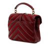 YSL Medium Calfskin and Suede Chevron Monogram College Satchel