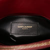 YSL Medium Calfskin and Suede Chevron Monogram College Satchel