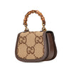 Gucci Mini Jumbo GG Canvas 1947 Bamboo Top Handle Bag