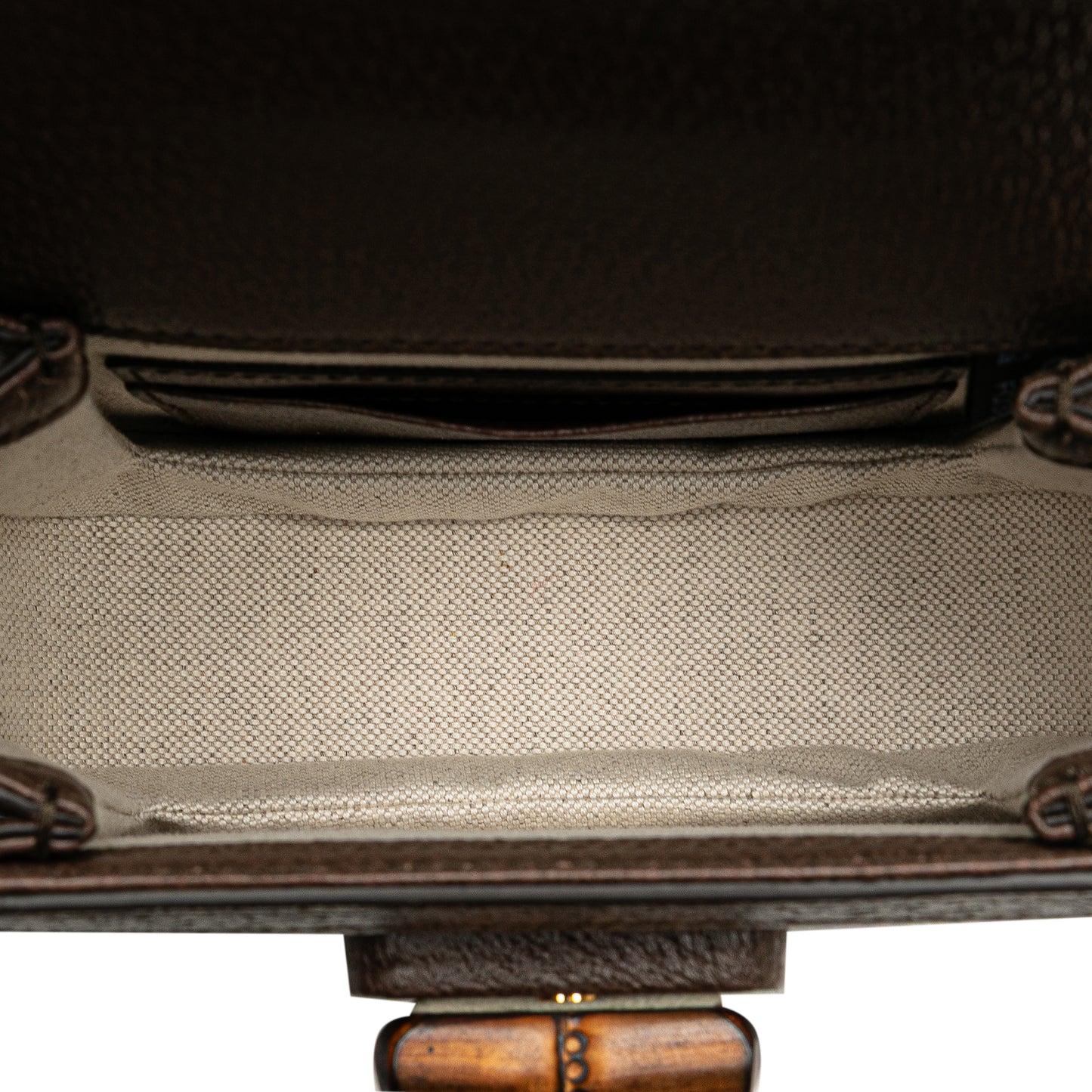 Gucci Mini Jumbo GG Canvas 1947 Bamboo Top Handle Bag