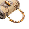 Gucci Mini Jumbo GG Canvas 1947 Bamboo Top Handle Bag
