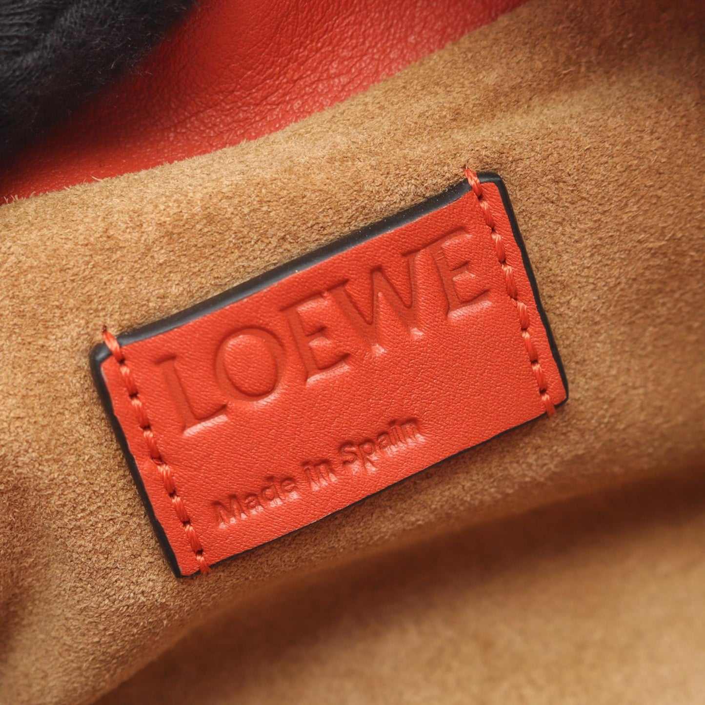 Loewe Nano Leather Flamenco Knot Chain Crossbody