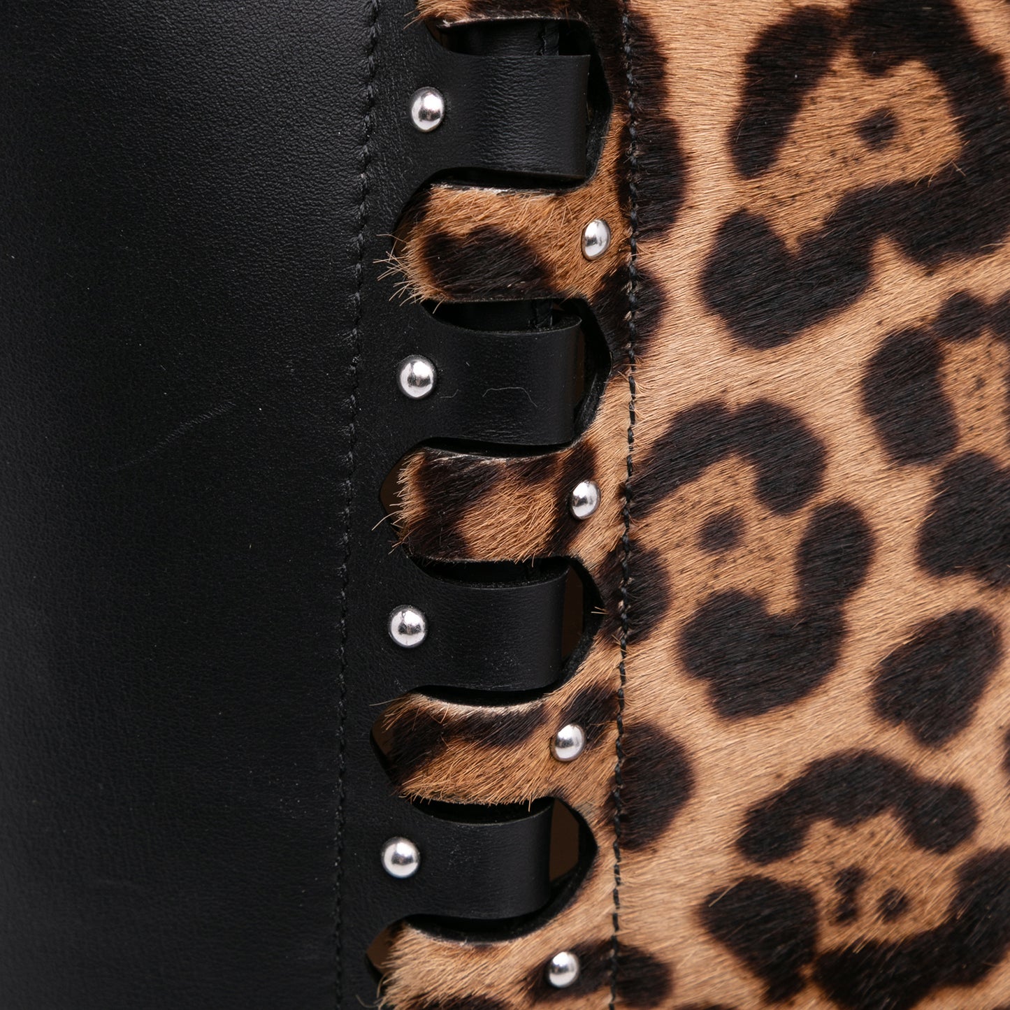 Alaia Leopard Le Hinge Tote Bag