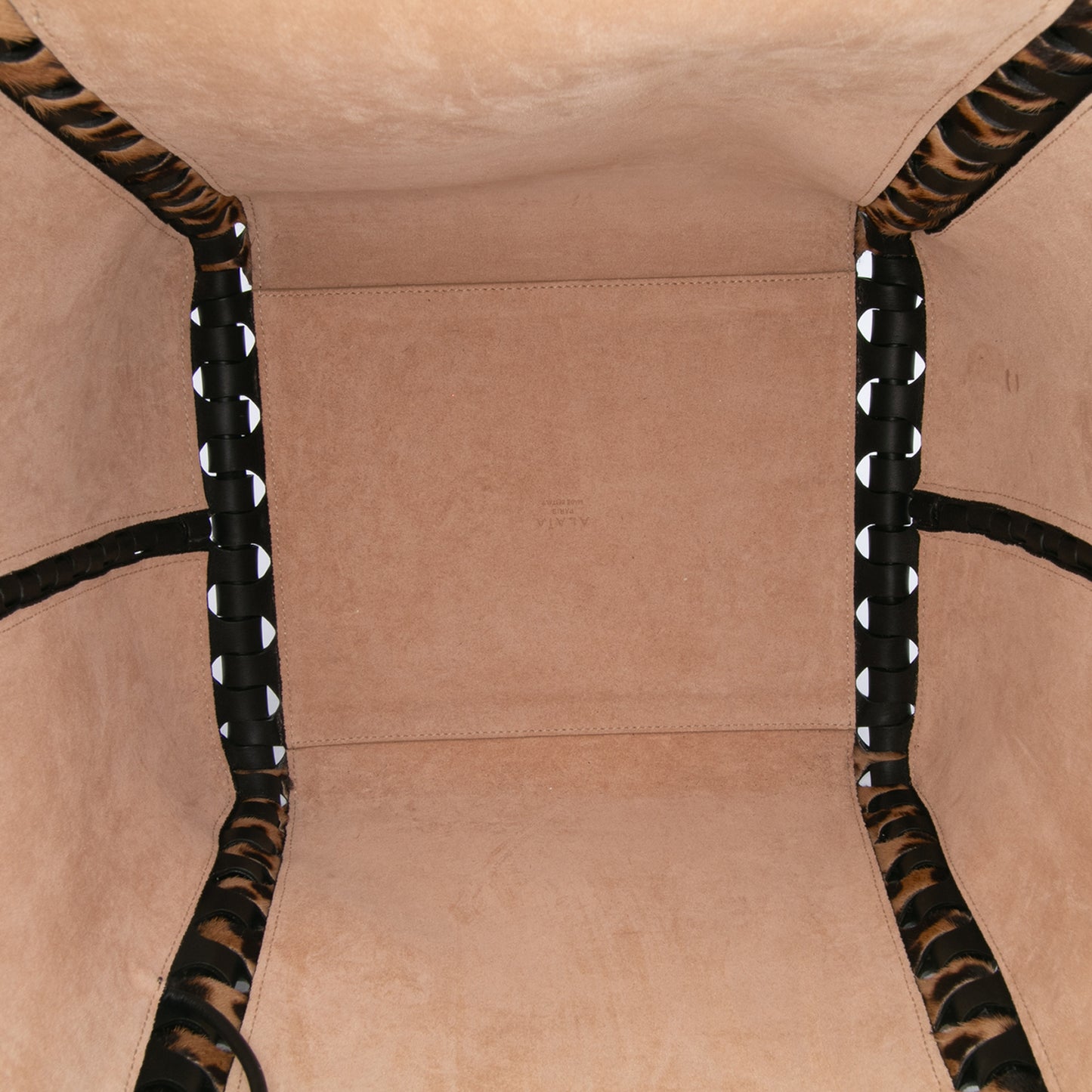 Alaia Leopard Le Hinge Tote Bag