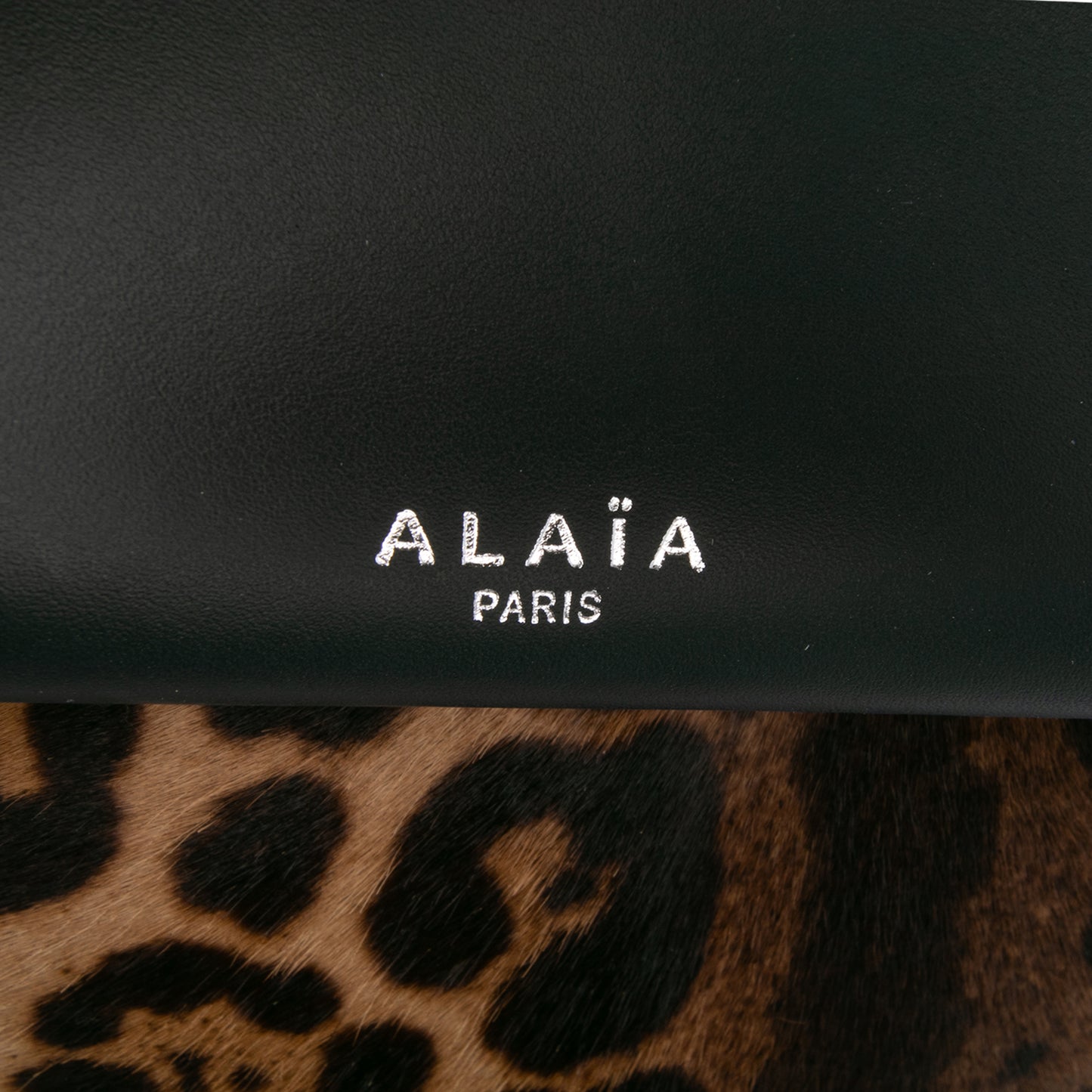 Alaia Leopard Le Hinge Tote Bag