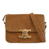 Celine Teen Striped Suede Triomphe Crossbody