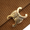 Celine Teen Striped Suede Triomphe Crossbody