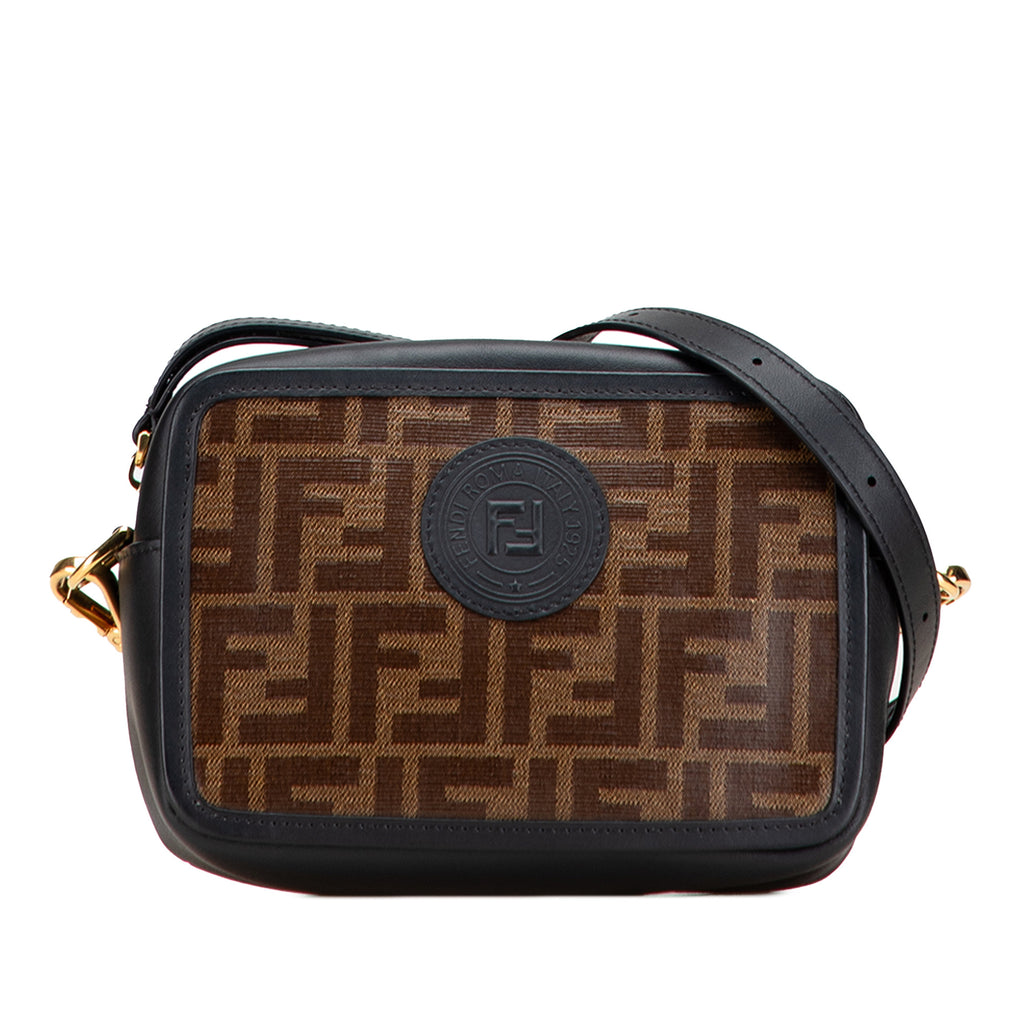 Fendi Zucca Coated Canvas Camera Crossbody