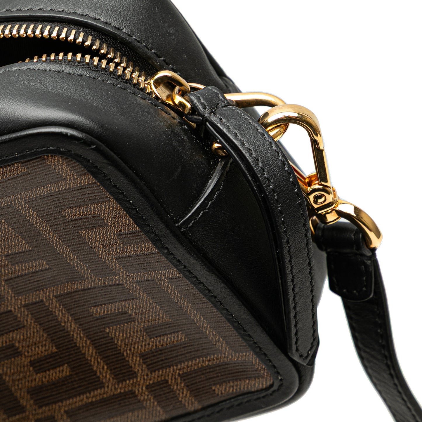 Fendi Zucca Coated Canvas Camera Crossbody