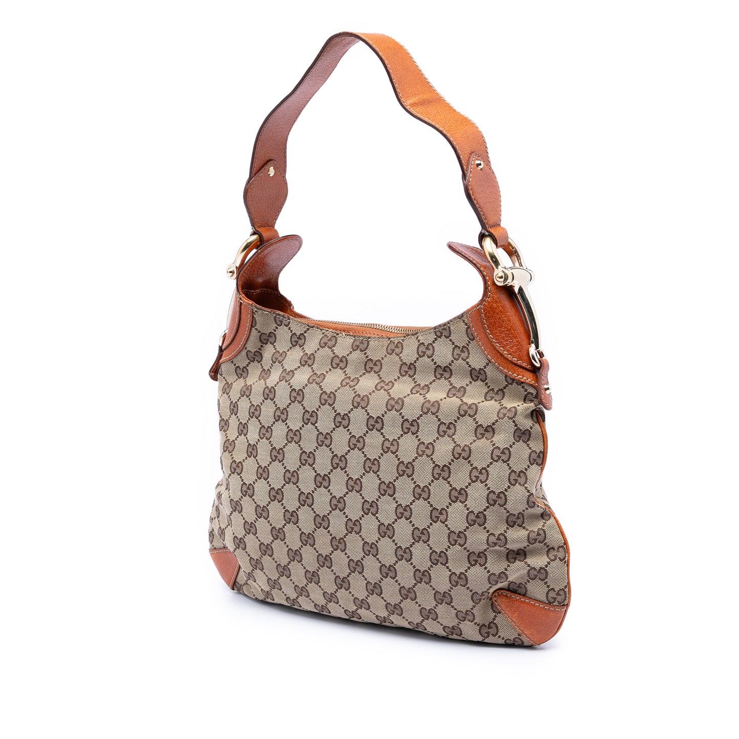 Gucci GG Canvas Horsebit Creole Hobo Bag