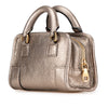 Loewe Micro Metallic Leather Amazona Satchel