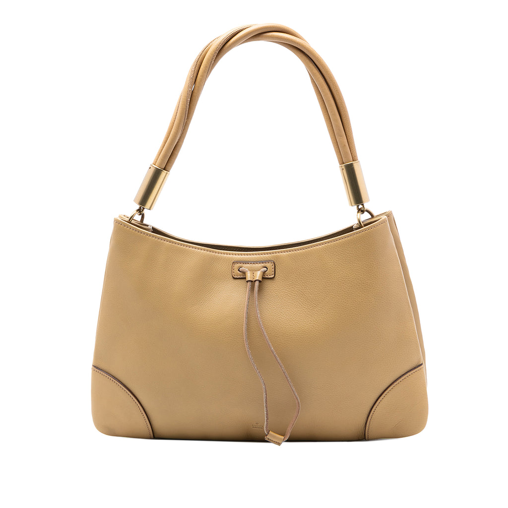 Gucci Leather Drawstring Shoulder Bag
