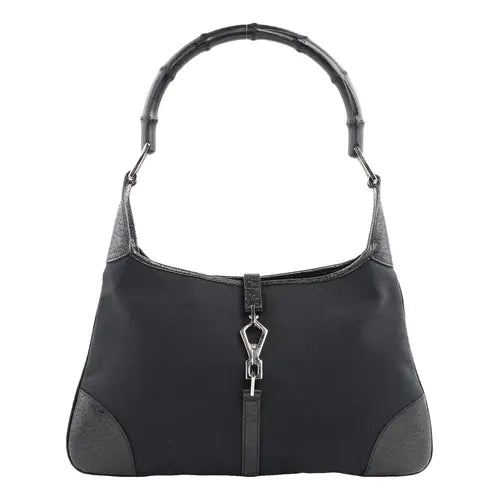 Gucci Canvas Bamboo Jackie Hobo