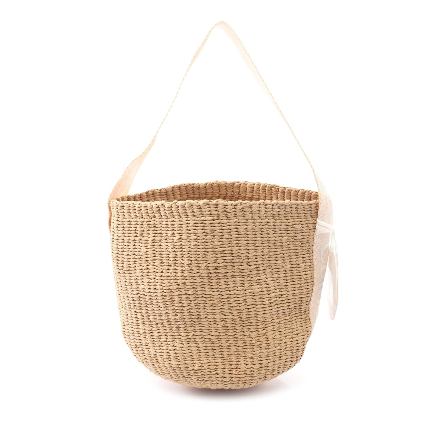 Chloe Small Mifuko Raffia Woody Basket Bucket Bag